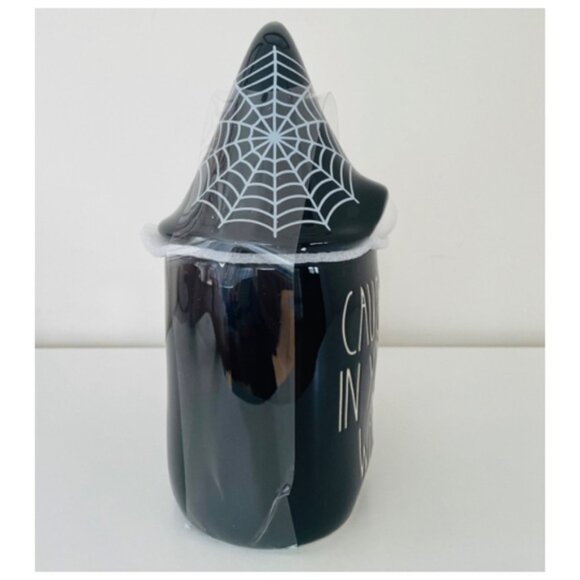 NEW Rae Dunn "Caught In Your Web" Figural Gnome Mug With Topper - Picture 2 of 4